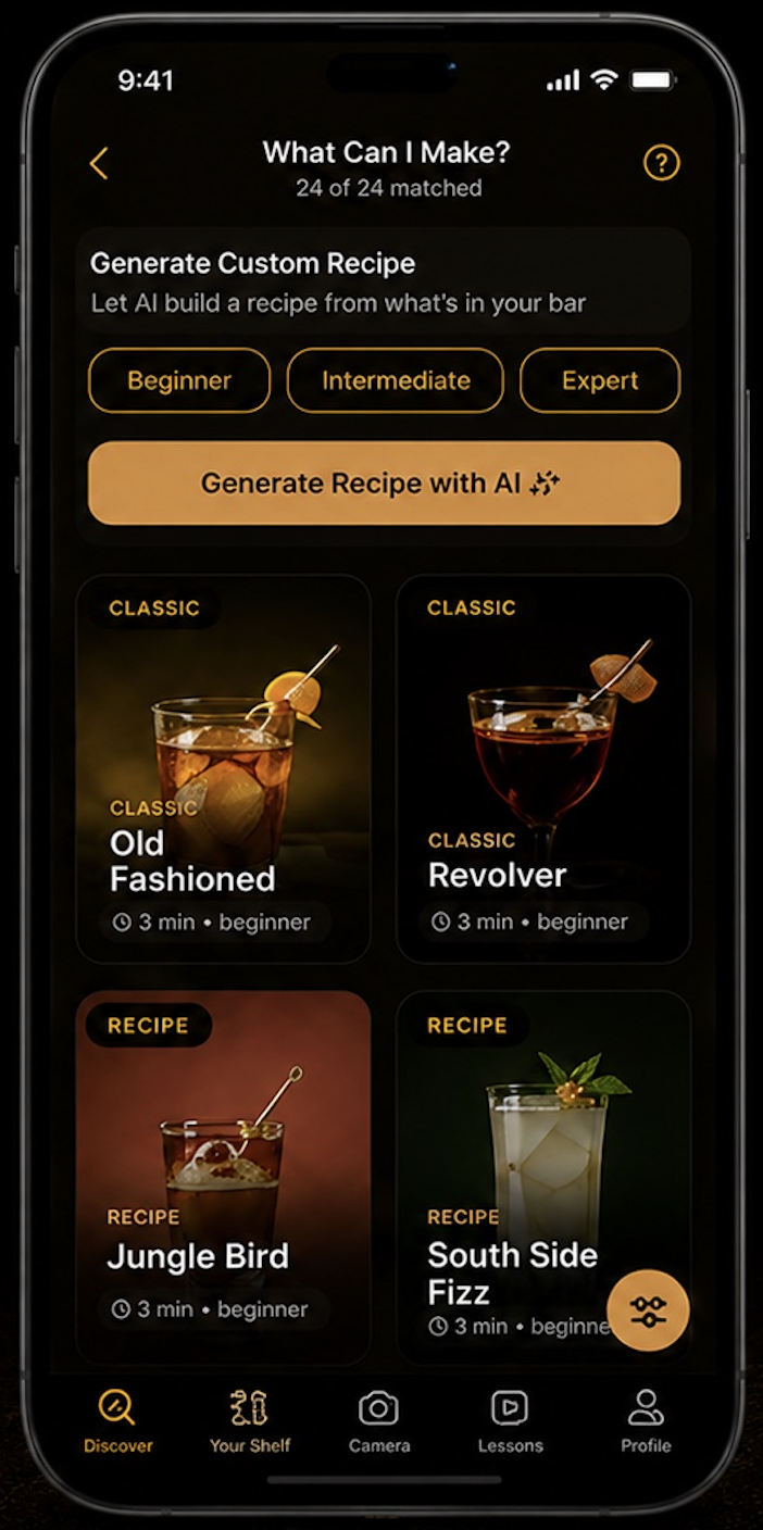 Discover screen